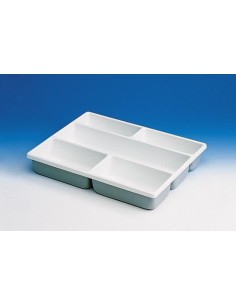 Drawer tray PVC 12 storage compartments 87 x 87 mm (inside) for