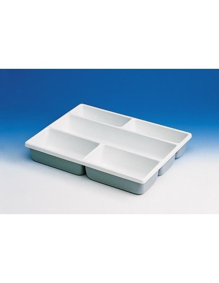 Drawer tray PVC 12 storage compartments 87 x 87 mm (inside) for