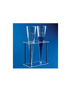 Stojak na dwa stożki Imhoffa PMMA (nie pasuje do stożków z