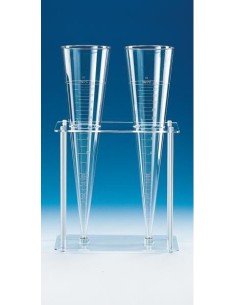Gestell PMMA/PP für 2 Sedimentiergefäße aus Kunststoff