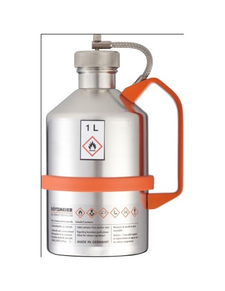 Safety can with screw cap pressure control valve stainless