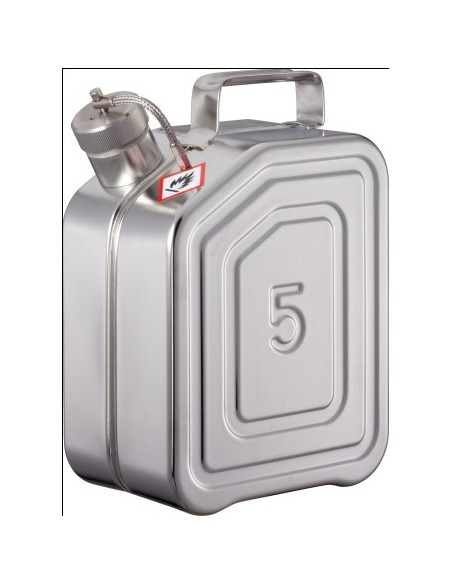 Safety canister with screw cap stainless pressure control valve