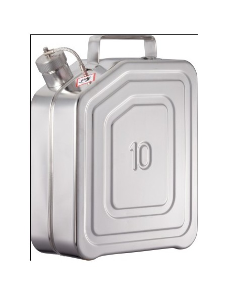 Safety canister with screw cap pressure control valve stainless