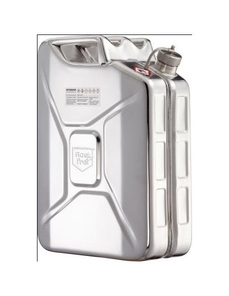 Safety canister with screw cap pressure control valve stainless