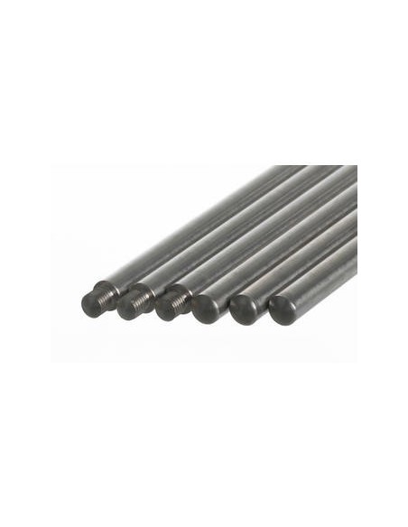 Support rods with thread M10 Steel 18/10 L x Diam. 600 x 12 mm