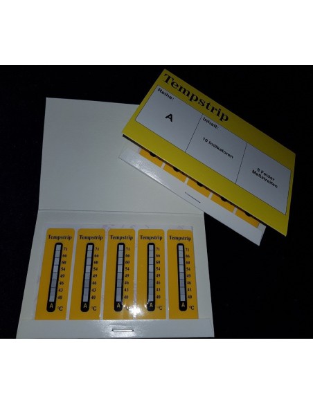 Kager Tempstrip 8 Level yellow temperature-measurement Strips