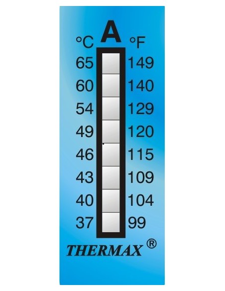 Thermax 8 Level Streifen irreversibel Messbereich +116 bis