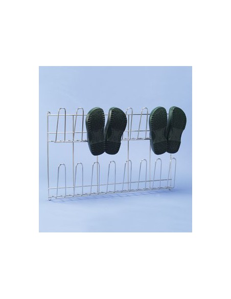 Shoe rack stainless steel wire LxWxH 800 x 480 x 110 mm