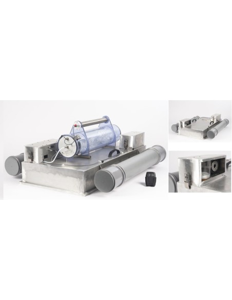 Unventilated sampling hood 1m2 and chimney Ø150 mm