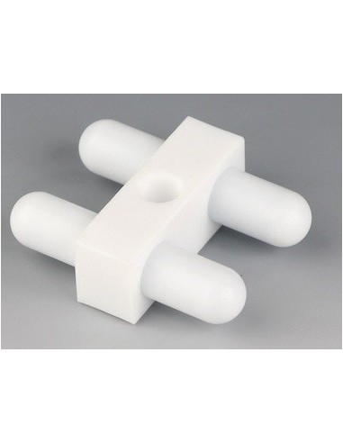 Mieszadełko magnetyczne podwójne PTFE 40 x 10 mm z otworem 8 mm