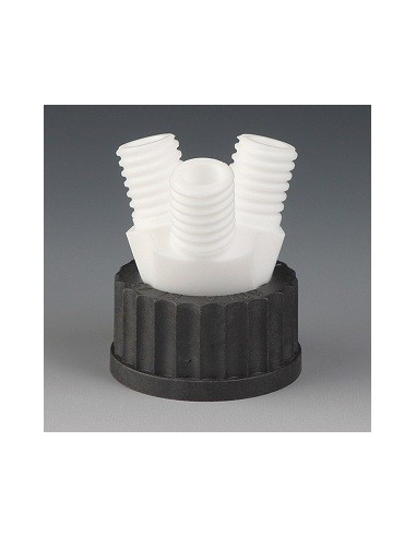 Schraubkappe GL45 3 Hälse GL18 PTFE