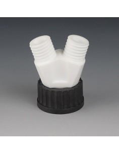 Schraubkappe GL45 2 Hälse GL25 PTFE