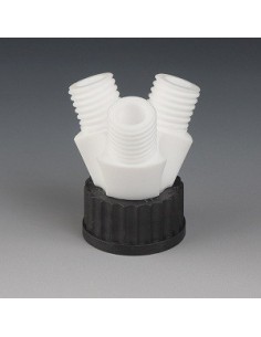 Schraubkappe GL45 3 Hälse GL25 PTFE
