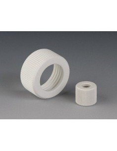 Schraubkappe PTFE-GF GL 32 mit Bohrung Ø 20 mm