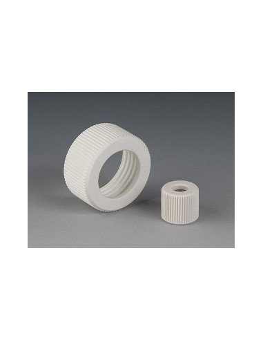 Screw cap PTFE-GF GL 45 with bore Ø 34 mm