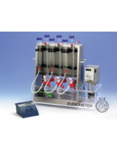 Eudiometr 6-pozycyjny pojemność 500 ml do pomiaru procesu