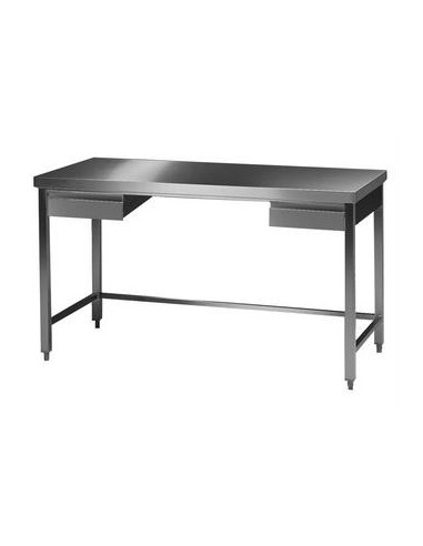 Labor Arbeitstisch 1 18/10 Stahl LxBxH 1500x750x900 mm