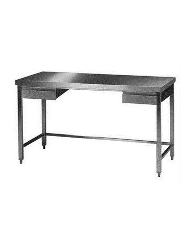 Labor Arbeitstisch 1 18/10 Stahl LxBxH 2000x750x900 mm
