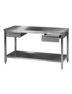 Laboratory worktable 2 18/10 Stainless Steel LxWxH 2500x750x900
