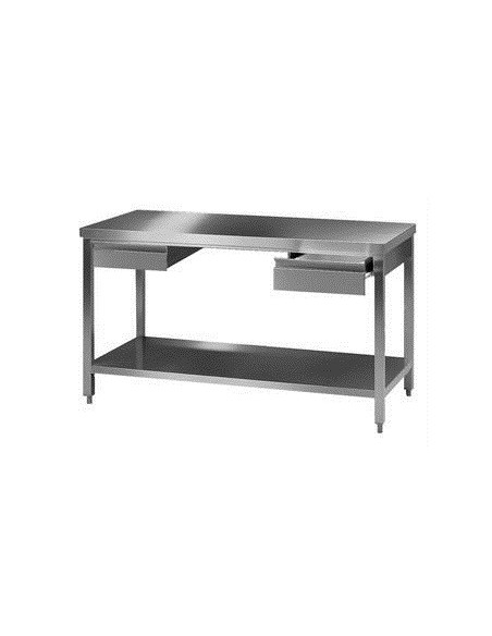 Laboratory worktable 2 18/10 Stainless Steel LxWxH 2500x750x900