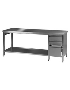 Laboratory worktable 3 18/10 Stainless Steel LxWxH 2000x750x900