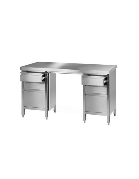 Laboratory worktable 4 18/10 Stainless Steel LxWxH 2500x750x900