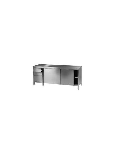 Laboratory worktable 7 18/10 Stainless Steel LxWxH 1600x750x900