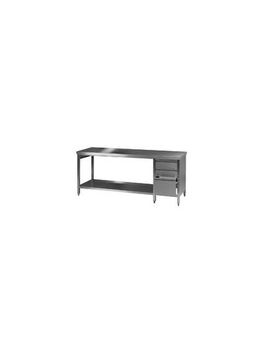 Stół laboratoryjny 3 stal 18/8 DxSxW 2000x750x750 mm typ 2