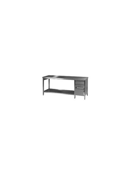 Stół laboratoryjny 3 stal 18/8 DxSxW 2000x750x750 mm typ 2