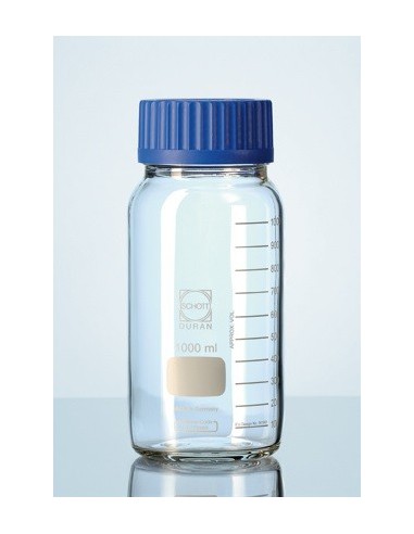 Laborflasche 250 ml weithals klar mit