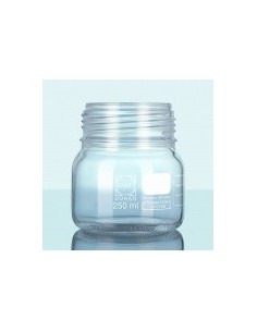 Reagent bottle 250 ml wide neck clear glass without screw cap