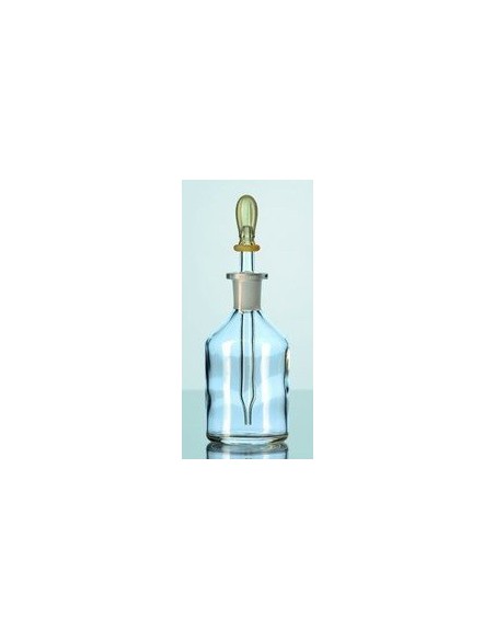 Dropping bottle 50 ml glass clear with pipette