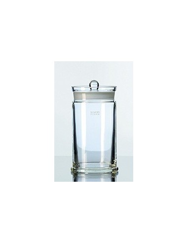 Specimen jar 1250 ml Duren ØxH 110x153 mm with ground knobbed