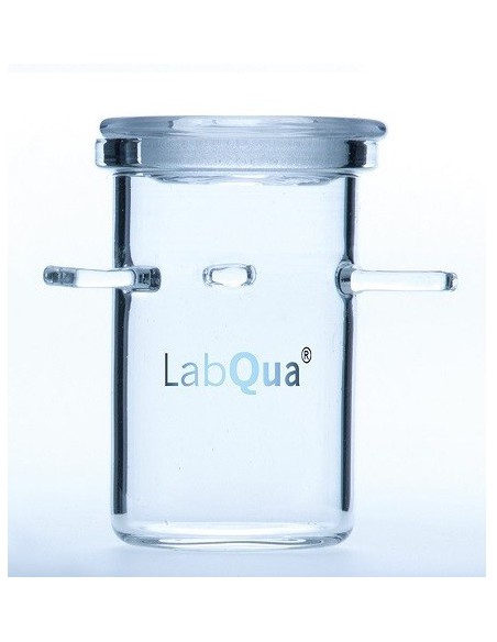 Verkokungstiegel Quarglas n. Rademacher mit Griffen ØxH 27x 45