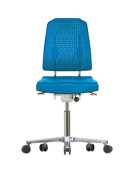 Chair with castors Klimastar WS9220 seat/backrest with Soft-PU