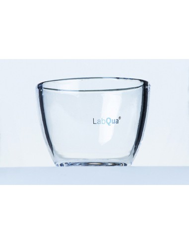 Tiegel Quarzglas niedrige Form 29 ml oberer Aussen-Ø 50 mm Höhe
