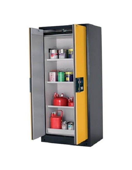 Safety storage cabinets Q90.195.060 RAL7016 doors RAL1004 WxDxH