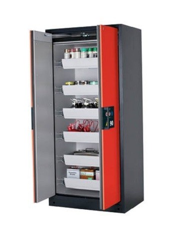 Safety storage cabinets Pegasus Q90.195.090.WDAC RAL7016 doors