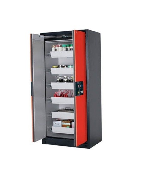 Safety storage cabinets Pegasus Q90.195.090.WDAC RAL7016 doors