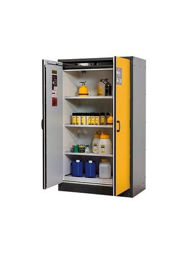 Safety storage cabinet Q30.195.116 RAL7016 doors RAL1004 WxDxH