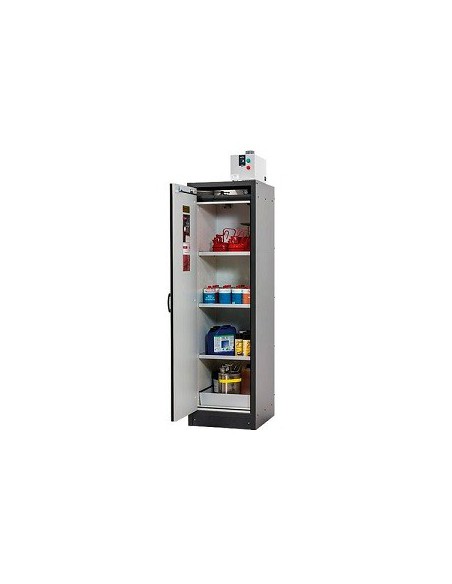 Safety storage cabinet Q30.195.056 RAL7016 door RAL3020 WxDxH