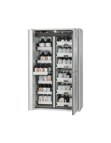 Kombi-Gefahrstoffschrank Phoenix K90.196.120.MF.FWAS RAL7035