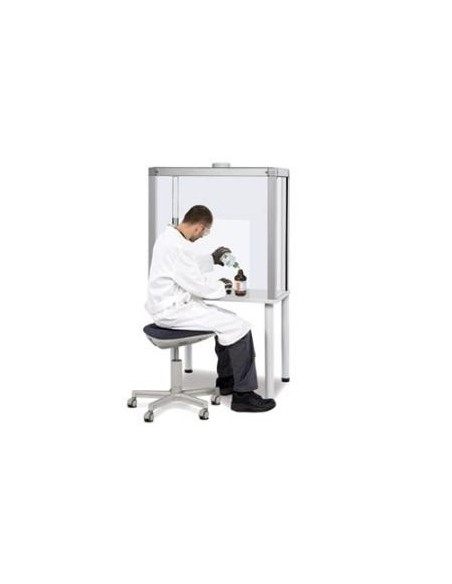 Okap ze szkła akrylowego z ramą aluminiową ASE.090.120.60 SxGxW