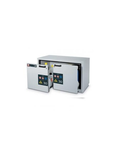 Gefahrstoffunterbauschrank UB30.060.110.2S Schubladen 2 grau