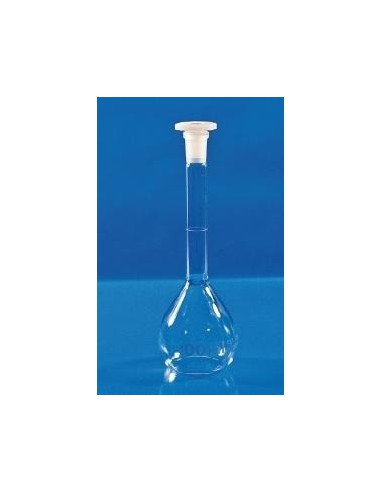 Kolba miarowa 10mL szkło borokrzem 3.3 korek PP NS 7/16