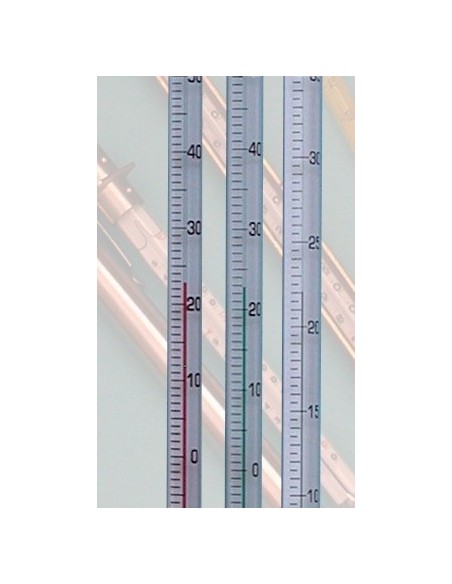 Thermometer enclose scale -10…+250°C green filling