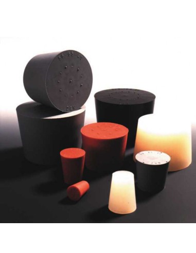 Stopper silicone Ø bottom/top 3,5/6,5 mm height 15 mm pack 100