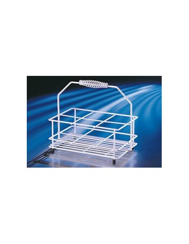 Nośnik na butelki powlekany polyamidem 105x105 mm do 6 butelek