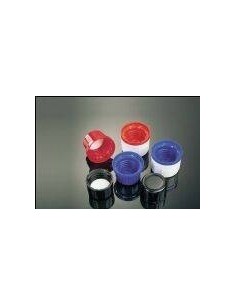 screw cap PP blue with cone-sealing and originality-ring for