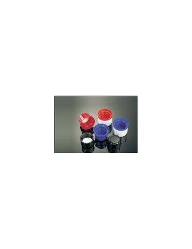 screw cap PP blue with cone-sealing and originality-ring for